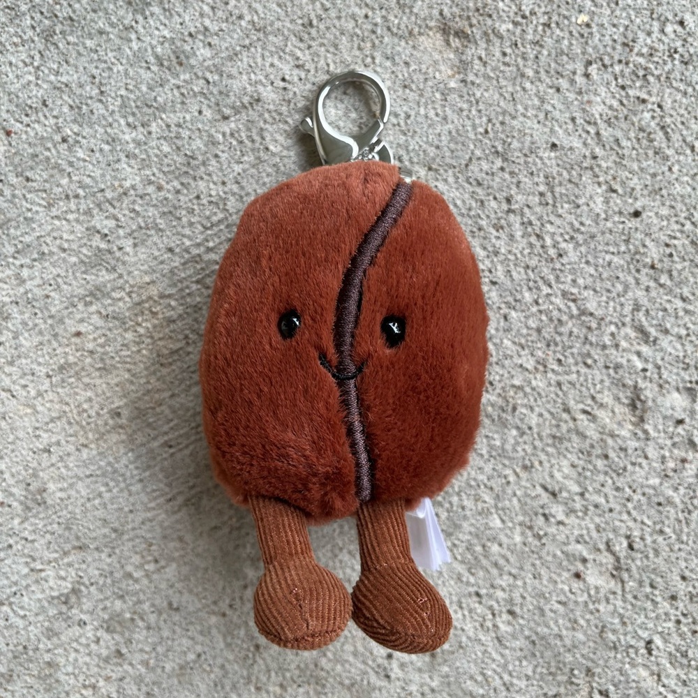 Jellycat Espresso Bean Coffee Java Keychain - image 1